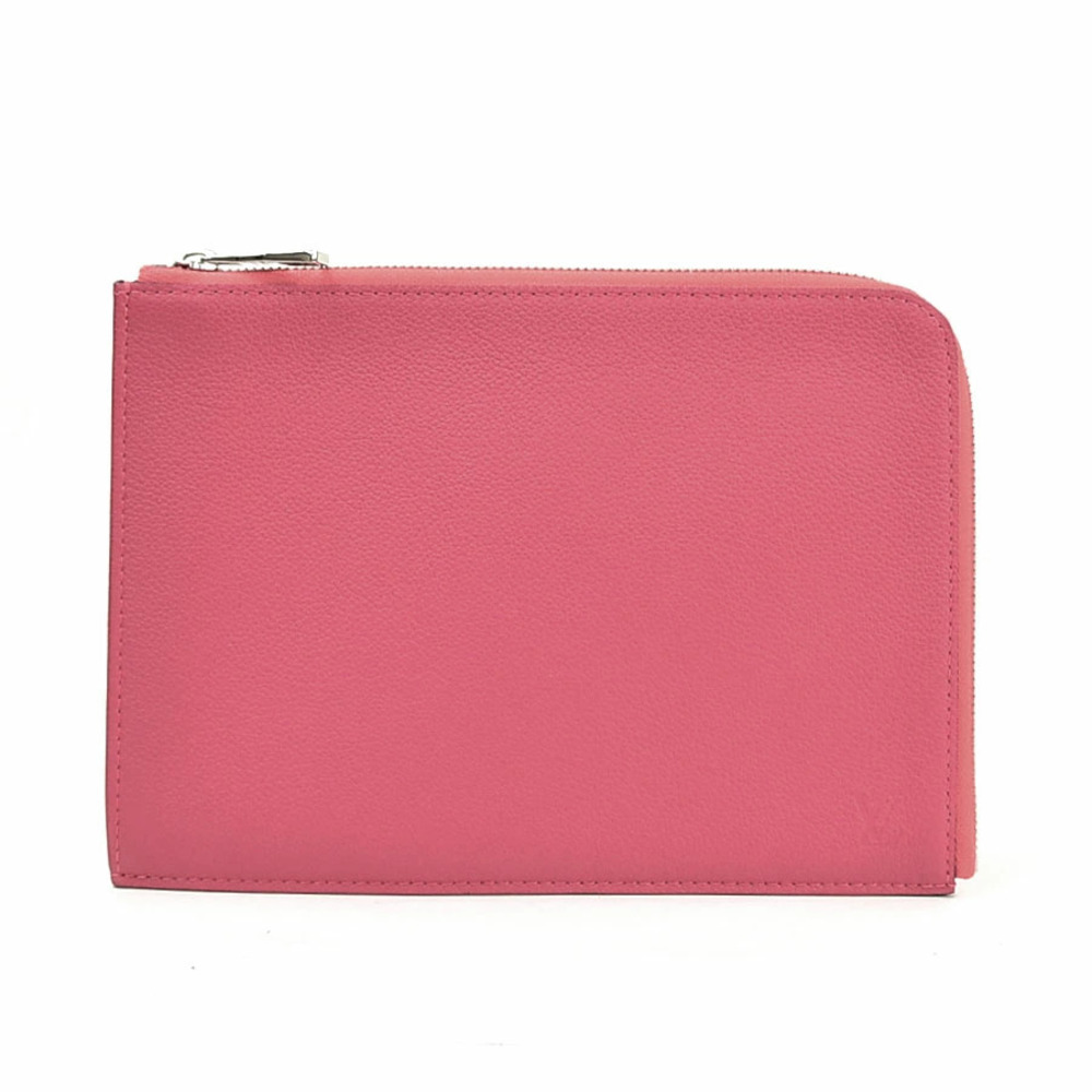 Louis Vuitton Pochette Jour Clutch Bag Rouge Taurillon Leather